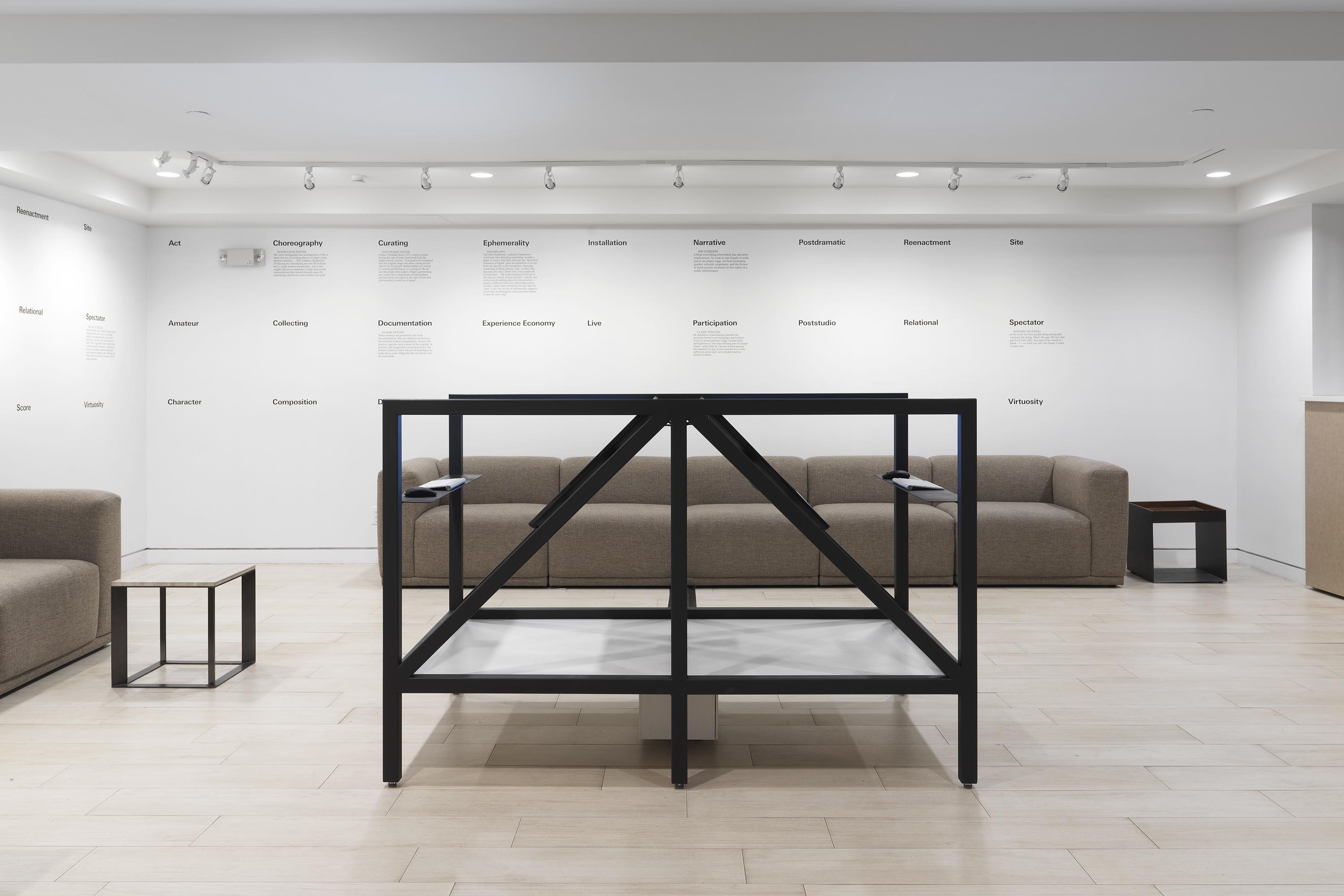 A physical installation of a website